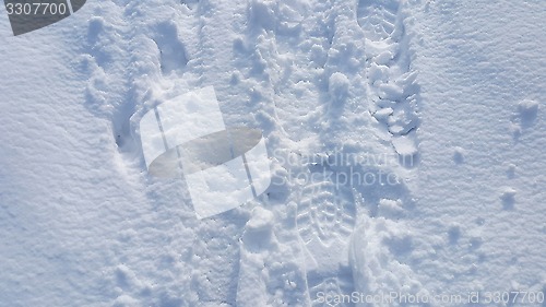 Image of Footsteps on the snow