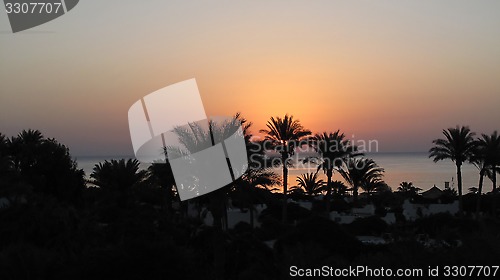 Image of Seaview of beautiful early morning
