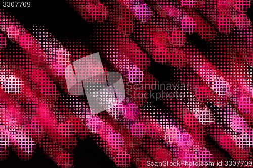 Image of Bright abstract pattern on black