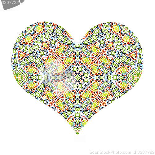 Image of Abstract pattern heart