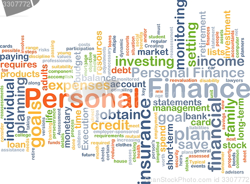 Image of Personal finance background concept