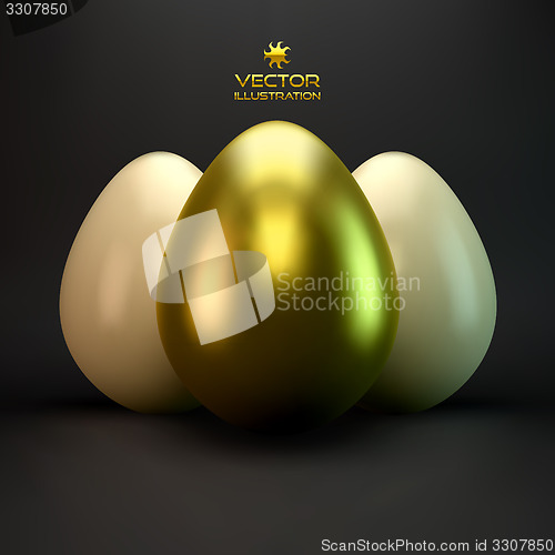Image of Eggs. Vector illustration.