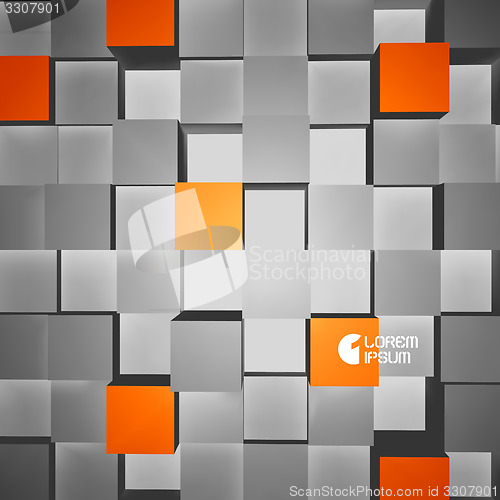Image of 3D vector illustration. Abstract background. 