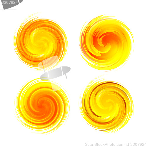 Image of Sunburst abstract vector. 