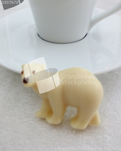 Image of Ice-bear of white chocolate