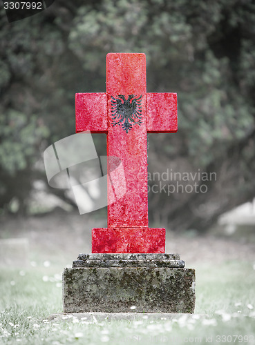 Image of Gravestone in the cemetery - Albania