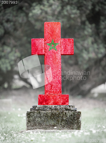 Image of Gravestone in the cemetery - Morocco