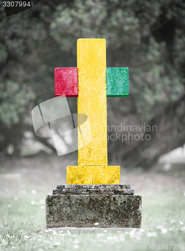 Image of Gravestone in the cemetery - Guinea