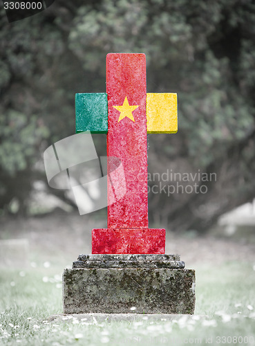 Image of Gravestone in the cemetery - Cameroon