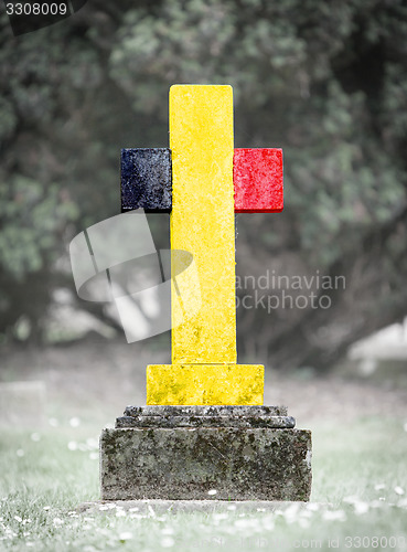 Image of Gravestone in the cemetery - Belgium