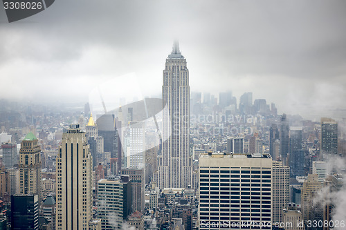 Image of New York at a rainy day