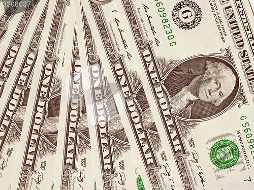 Image of Retro look Dollar notes 1 Dollar