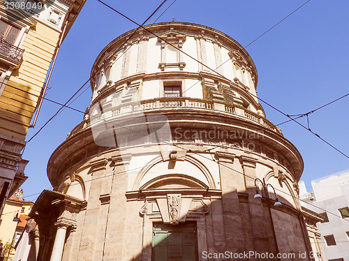 Image of Retro look Temple of San Sebastiano