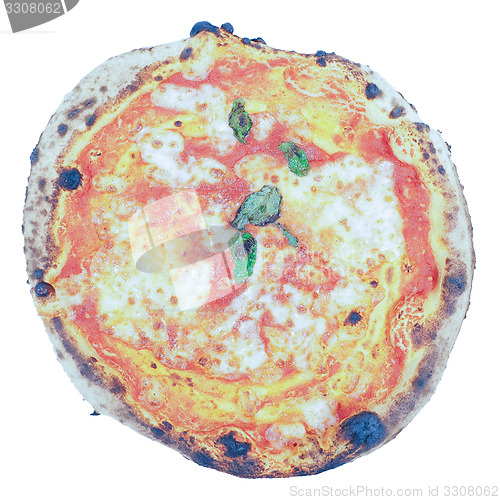 Image of Margherita pizza isolated