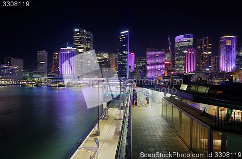 Image of City of Sydney cityscape by Night