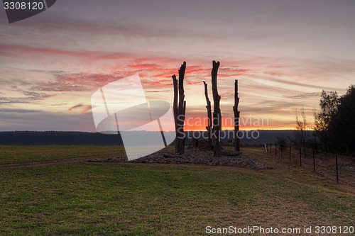 Image of Sunset from Penrith views to Blue Mountains