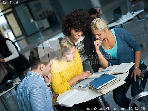 Image of students group  study
