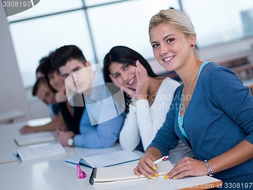 Image of students group  study