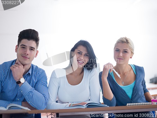 Image of students group  study