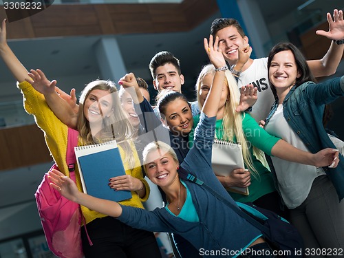 Image of students group  study