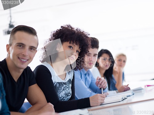 Image of students group  study