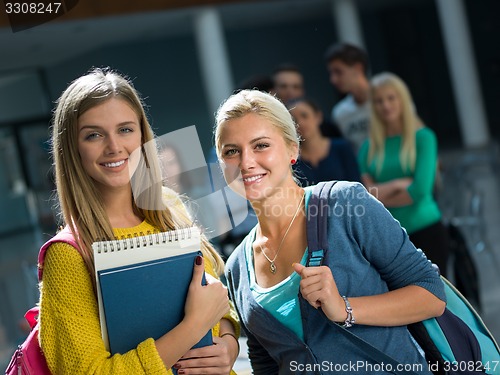 Image of students group  study