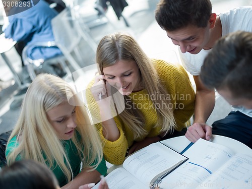Image of students group  study