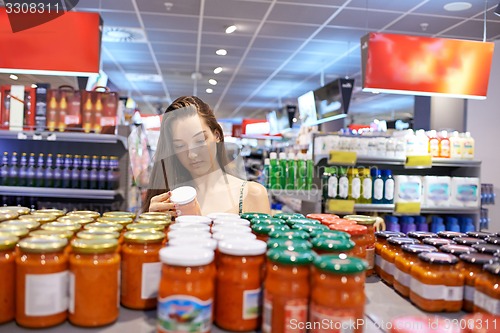 Image of young woman shopping