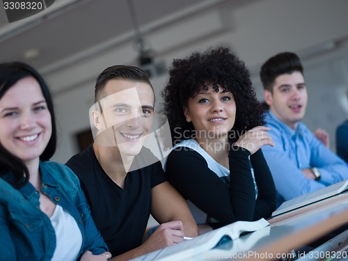 Image of students group  study