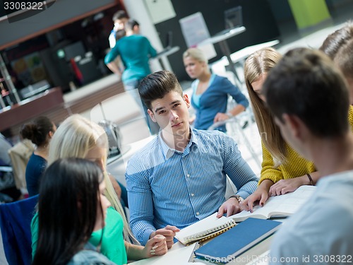 Image of students group  study