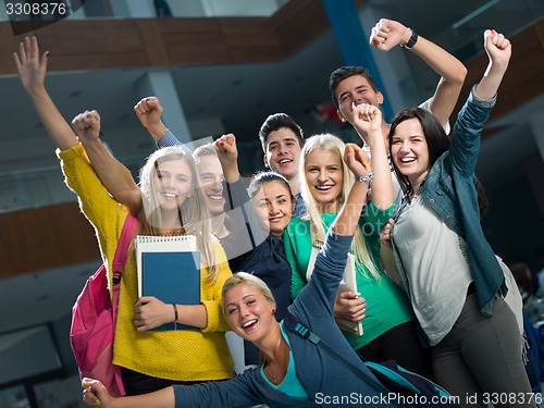 Image of students group  study
