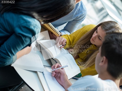 Image of students group  study