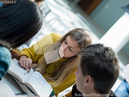 Image of students group  study