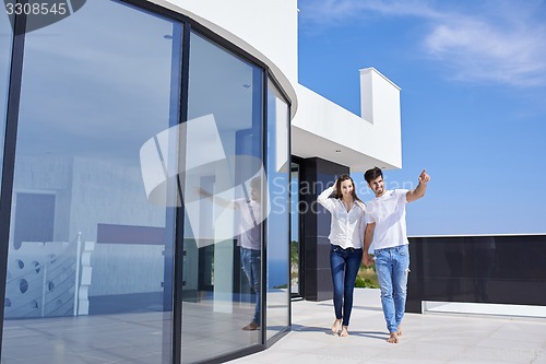 Image of happy young romantic couple have fun arelax  relax at home