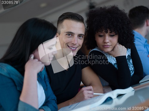 Image of students group  study