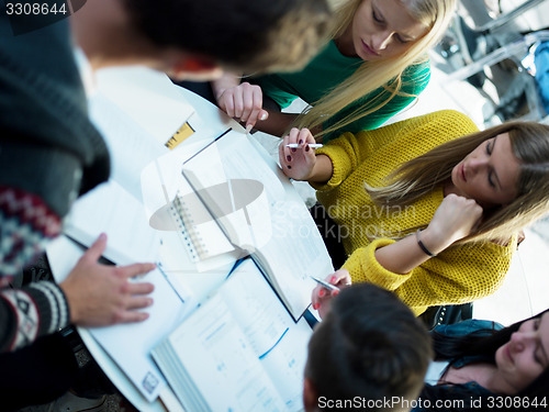 Image of students group  study