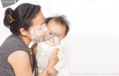 Image of Asian Mom and baby