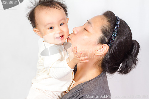 Image of Asian Mom and baby