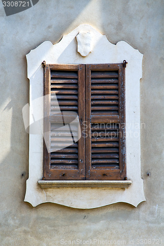 Image of venegono varese italy abstract  window      venetian blind in th