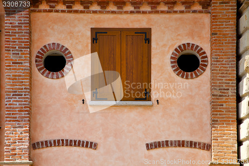 Image of albizzate  window  varese italy abstract      wood  