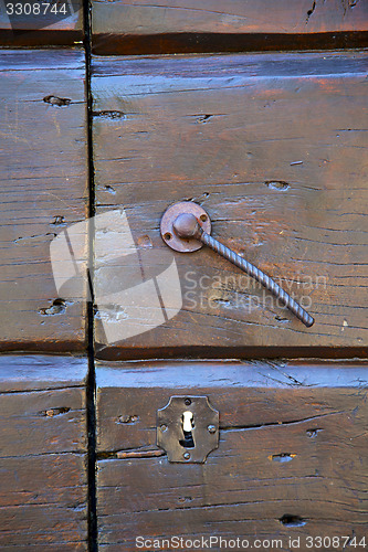 Image of  varese abstract  rusty brass   wood mornago lombardy italy