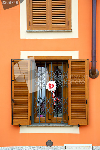 Image of   cavaria varese italy  in the concrete orange