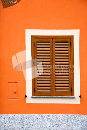 Image of  cavaria varese italy abstract  window      wood venetian 