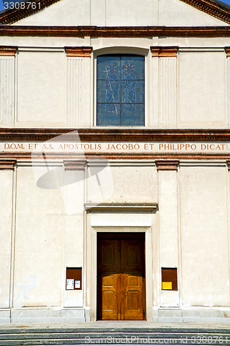 Image of church venegono italy the old  terrace church bell tower  