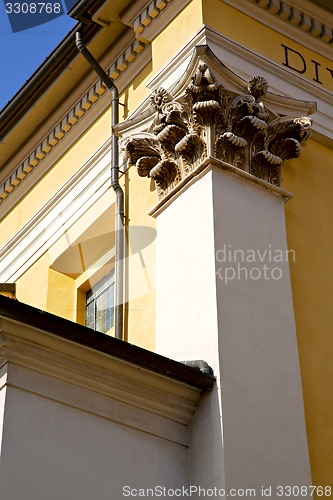 Image of   olona italy the old wall terrace church bell tower plant 