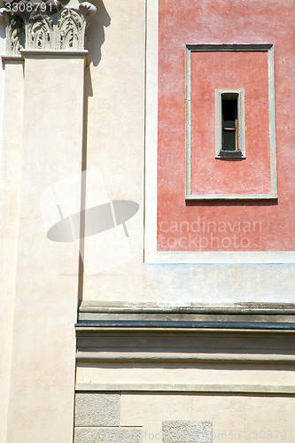 Image of tradate varese italy   mosaic in red orange