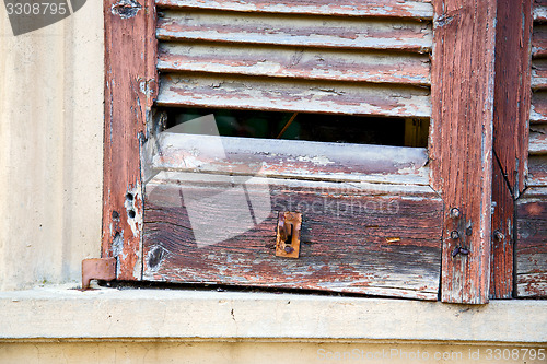 Image of italy abstract  window mornago varese    wood  