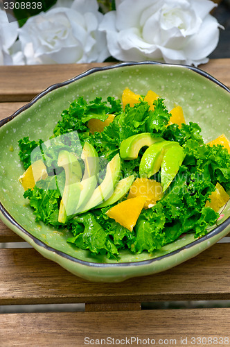 Image of fresh avocado salad 