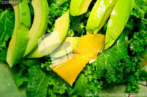 Image of fresh avocado salad 