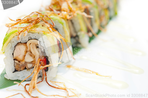 Image of Japanese sushi rolls Maki Sushi 